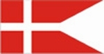 Splitflaget - Dannebrog som spliflag. Splitflaget
