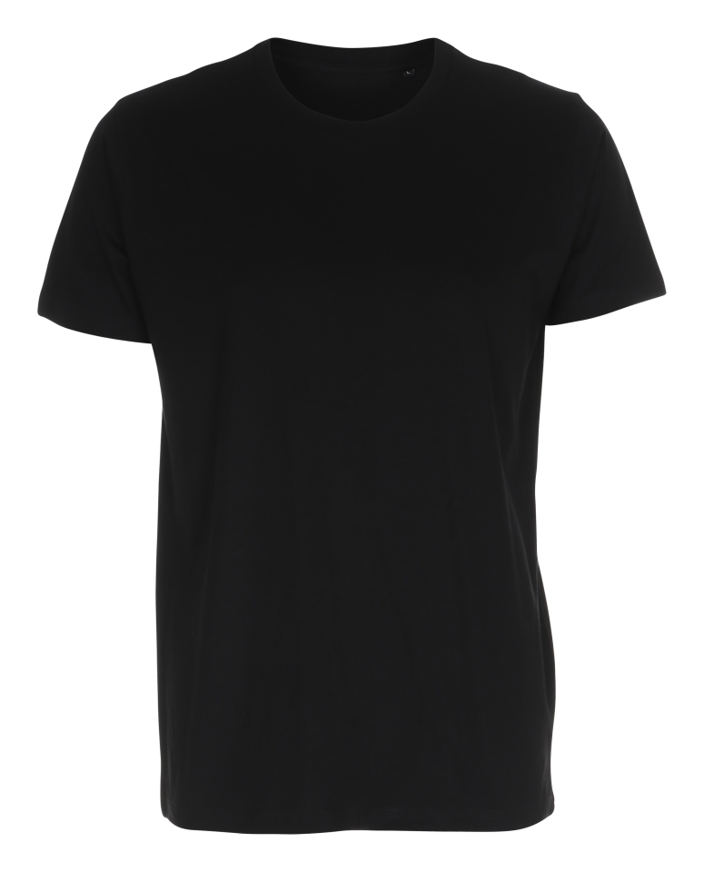 Mens Fitted Tshirt sort (black)