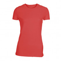 Lady Fitted T-shirt Varm rød (warm red)
