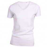 Lady Cotton T-shirt V-neck hvid (white)