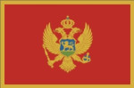 Montenegro flag 90 x 150 cm