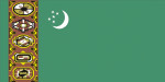 Turkmenistan flag 90 x 150 cm