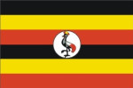 Uganda flag 90 x 150 cm