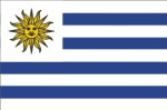 Uruguay flag 90 x 150 cm