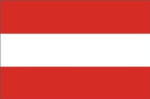 Østrig flag 90 x 150 cm