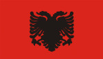 Albanien flag 90 x 150 cm