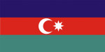 Aserbajdsjan flag 90 x 150 cm