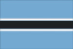Botswana flag 90 x 150 cm
