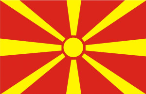 Makedonien flag 90 x 150 cm