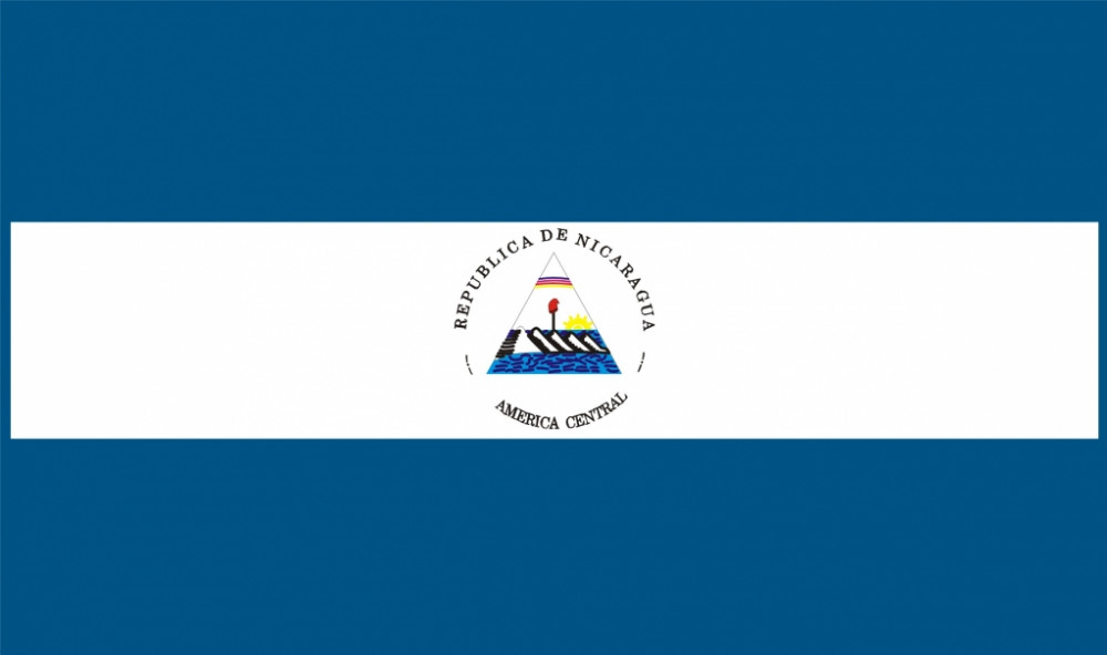 Nicaragua flag 90 x 150 cm