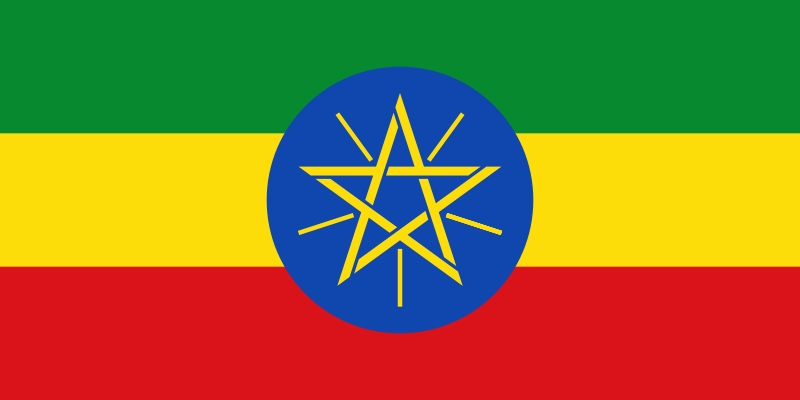 Flag Grøn Rød Gul Med Stjerne