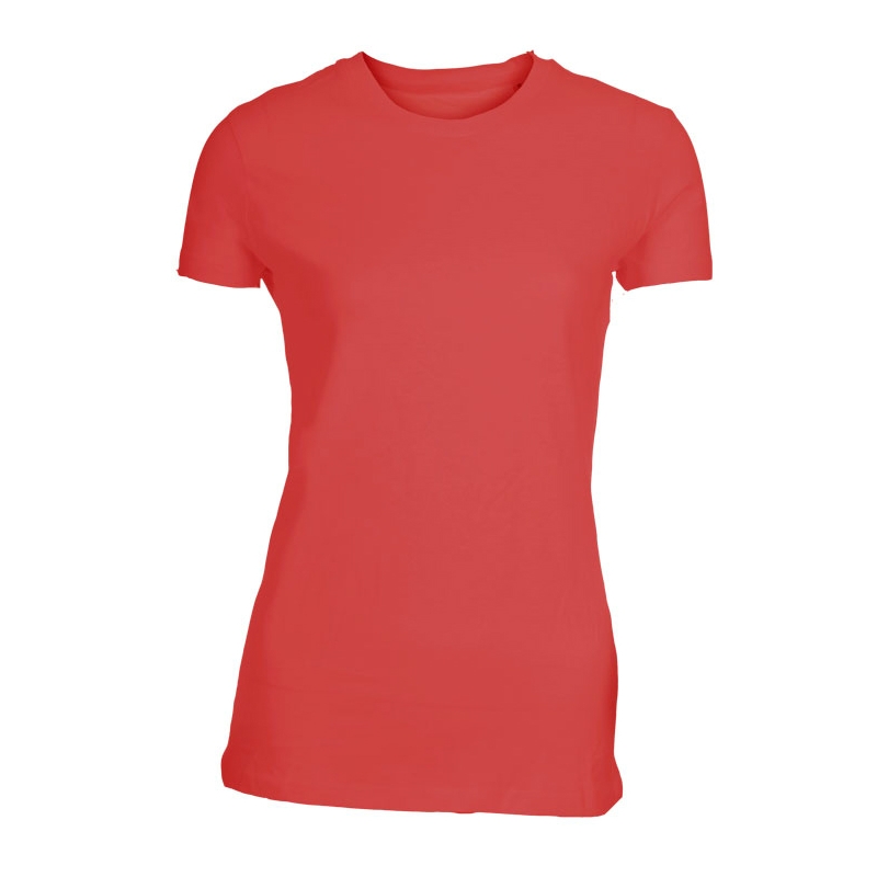Lady Fitted Tshirt Varm rød (warm red)