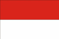 Indonesien flag 90 x 150 cm