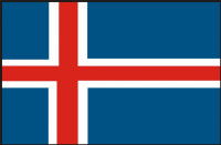 Island flag 90 x 150 cm