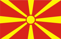 Makedonien flag 90 x 150 cm