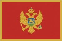 Montenegro flag 90 x 150 cm