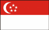 Singapore flag 90 x 150 cm