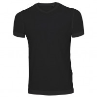 Uni Fashion V-Neck T-shirt sort (black)