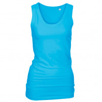 Long Stretch Top Lys turkis (light turquoise)