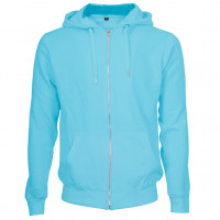 Hooded Zip Sweat Hættetrøje Lys turkis (light turquoise)