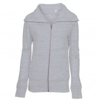 Lady Zip Sweat Sweatshirt Oxford grå ( Oxford grey)