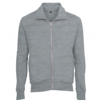 Mens Zip Sweat Sweatshirt Oxford grå ( Oxford grey)