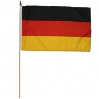 Tysk flag med gul, sort og rød