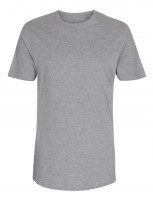 Lang t-shirt til mænd i oxford grå