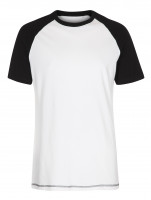 Mens raglan tee i hvid