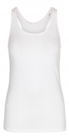 Ladies racerback soltop i hvid