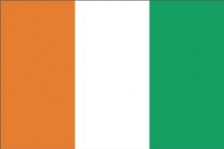 Elfenbenskysten flag 90 x 150 cm