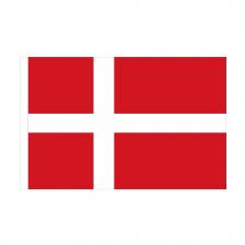 Trykt dannebrogsflag 70x100 cm Trykt dannebrogsflag 70x100 cm