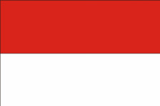 Indonesien flag 90 x 150 cm