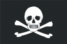 Piratflag 90 x 150 cm Piratflag 90 x 150 cm