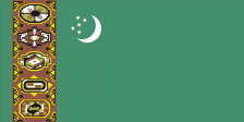 Turkmenistan flag 90 x 150 cm Turkmenistan flag 90 x 150 cm