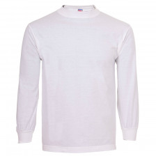 Hvide langærmede oversize t-shirts Langærmet oversize t-shirt