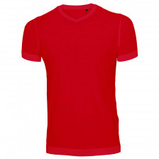 Uni Fashion V-Neck T-shirt rød (red) Uni Fashion V-Neck T-shirt rød (red)