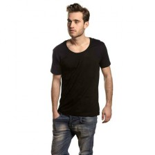 Mens Tee Deep Cut T-shirt sort (black) Mens Tee Deep Cut T-shirt sort (black)