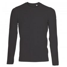 Mens Stretch LS T-shirt sort (black)