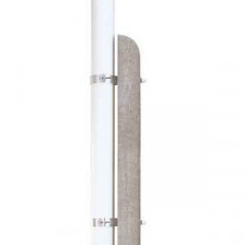 Glasfiberflagstang 10 meter med betonstøtte