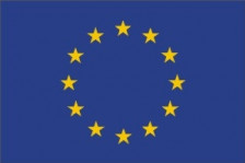 EU Flag i den mørke blå farve med gule stjerner Billig EU Flag