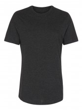Lang t-shirt til m&aelig;nd i antracit