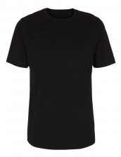 Lang t-shirt til m&aelig;nd i sort