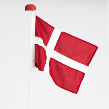 38x50 cm Dannebrog til 1,8 meter høj flagstang Dannebrog til 1,8 meter flagstang