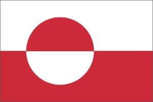 Grønland flag 90 x 150 cm Grønland flag 90 x 150 cm