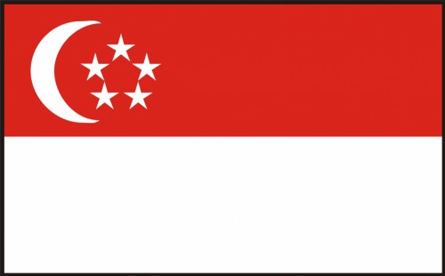 Singapore flag 90 x 150 cm Singapore flag 90 x 150 cm