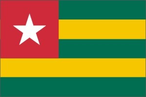 Togo flag 90 x 150 cm Togo flag 90 x 150 cm