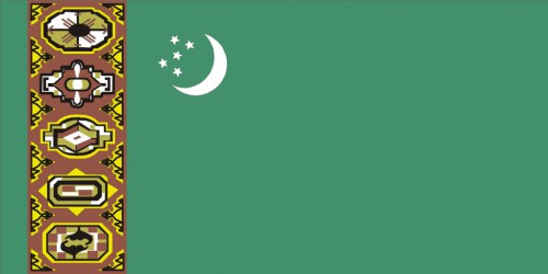 Turkmenistan flag 90 x 150 cm Turkmenistan flag 90 x 150 cm