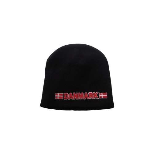 Danmark Beanie med 3D broderi Danmark Beanie med 3D broderi