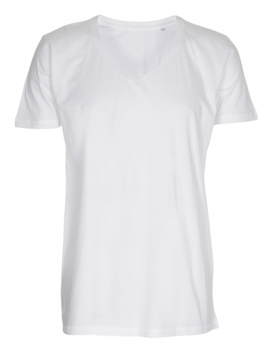 Mens Tee Deep V-Neck T-shirt hvid (white) Mens Tee Deep V-Neck T-shirt hvid (white)